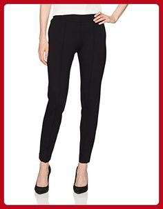 Shermineh Faux Leather Detail Ponte Pant